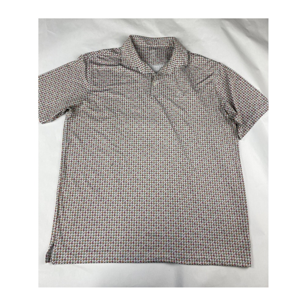 Rhoback Performance Polo Men's Size XXL Sushi Print - Flaw